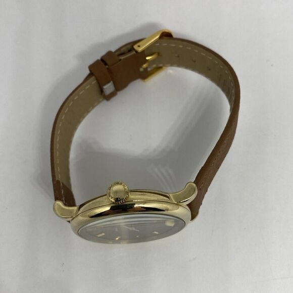 Marc Jacobs Baker Grey Dial Grey Leather Strap Watch for Women Marc By Marc Jacobs MBM8631 Womens Brown Leather Analog Dial Quartz Watch WFH116